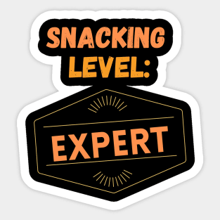 Snacking Level Expert! Sticker